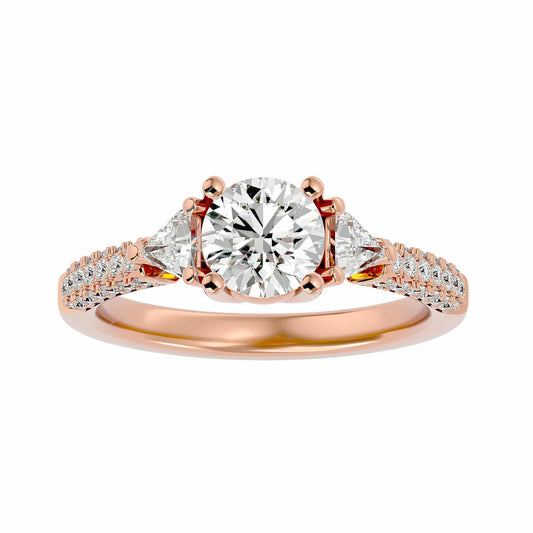 2.10ct trillion trilogy engagement ring