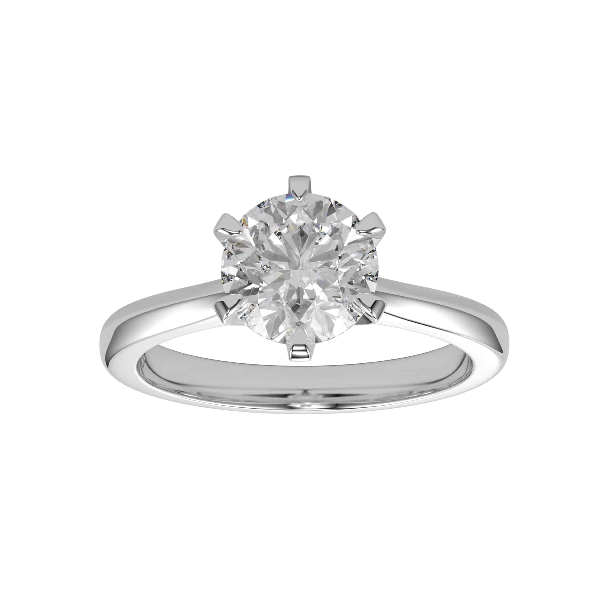 
                    6 Prongs Solitaire Engagement Ring - 1.34ct F Colour VS1 Clarity
                  