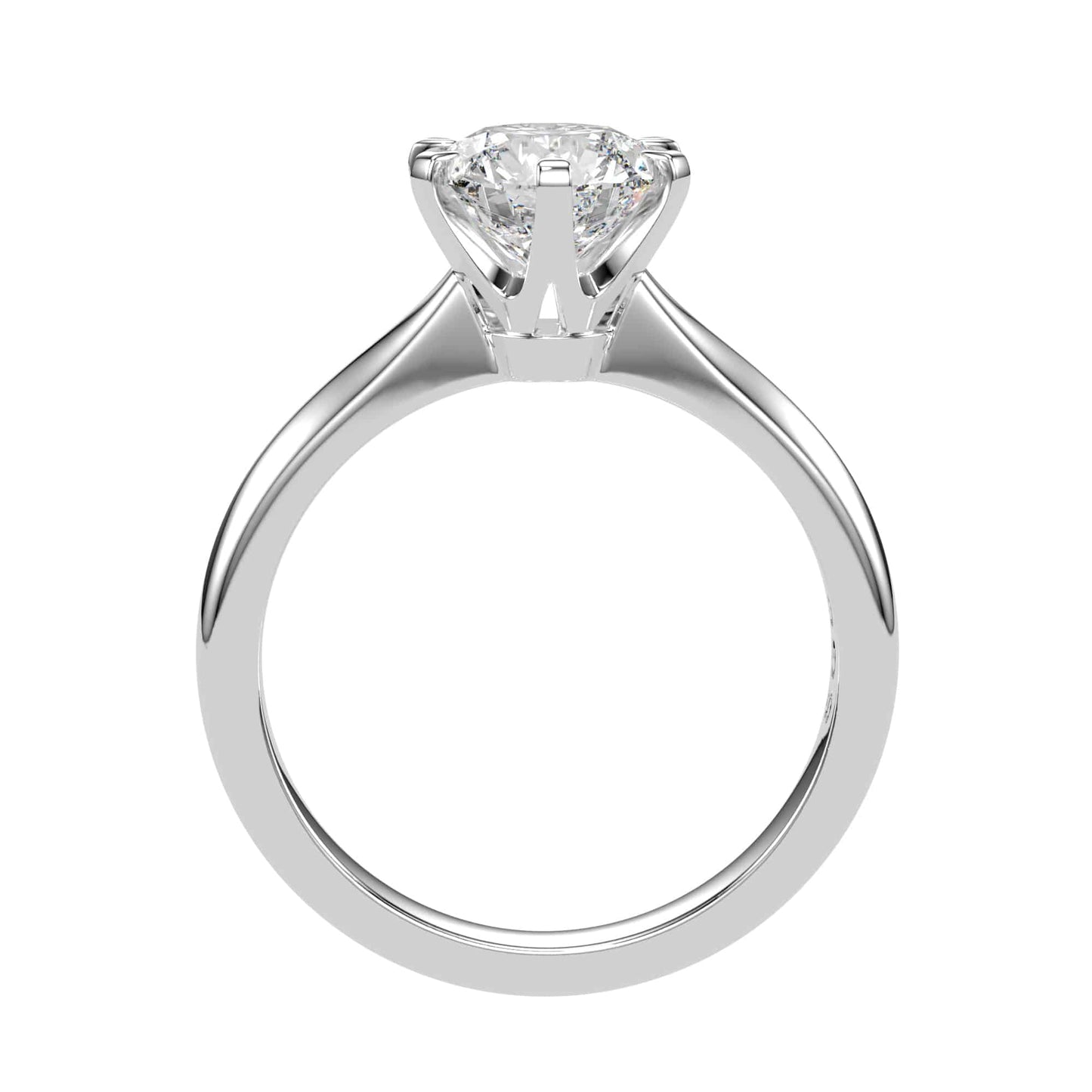 6 Prongs Solitaire Engagement Ring - 1.34ct F Colour VS1 Clarity_2