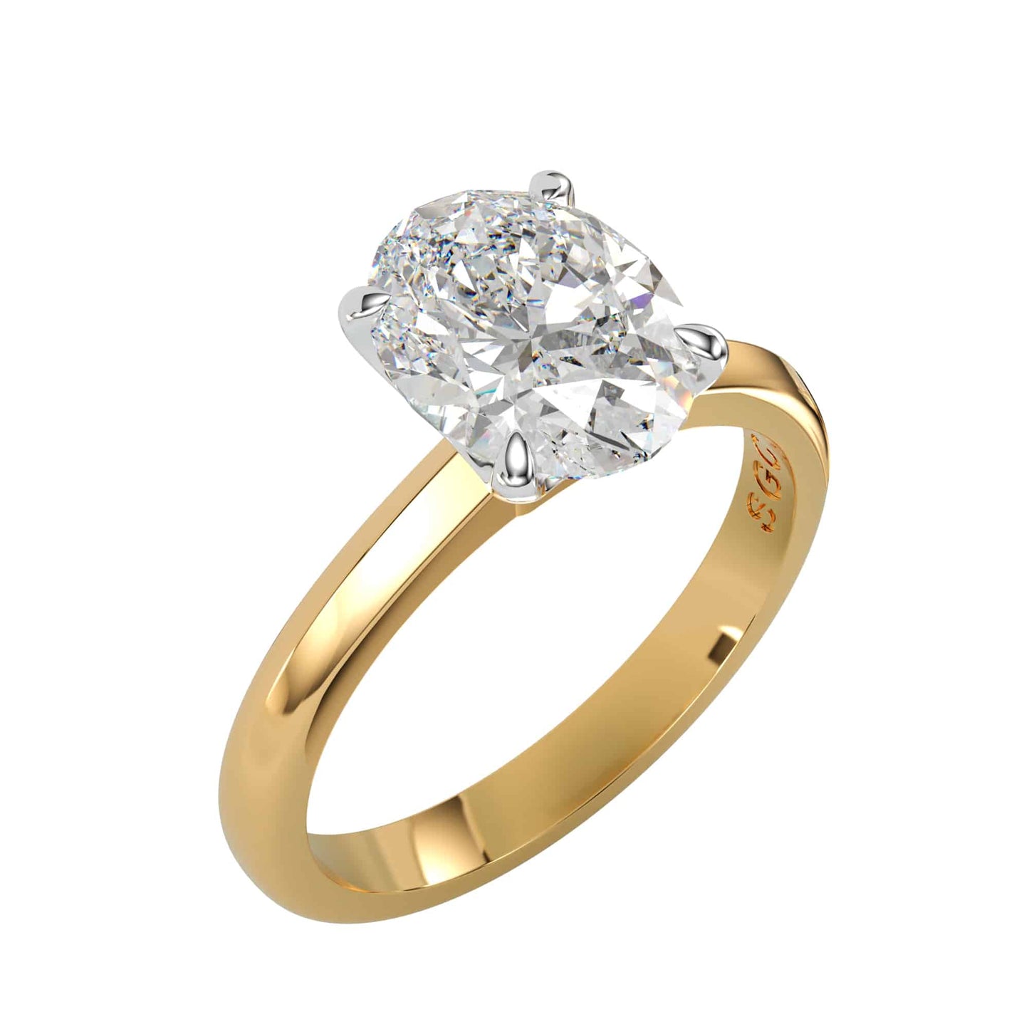 Oval Solitaire Engagement Ring - 1.81ct E Colour VS1 Clarity_3