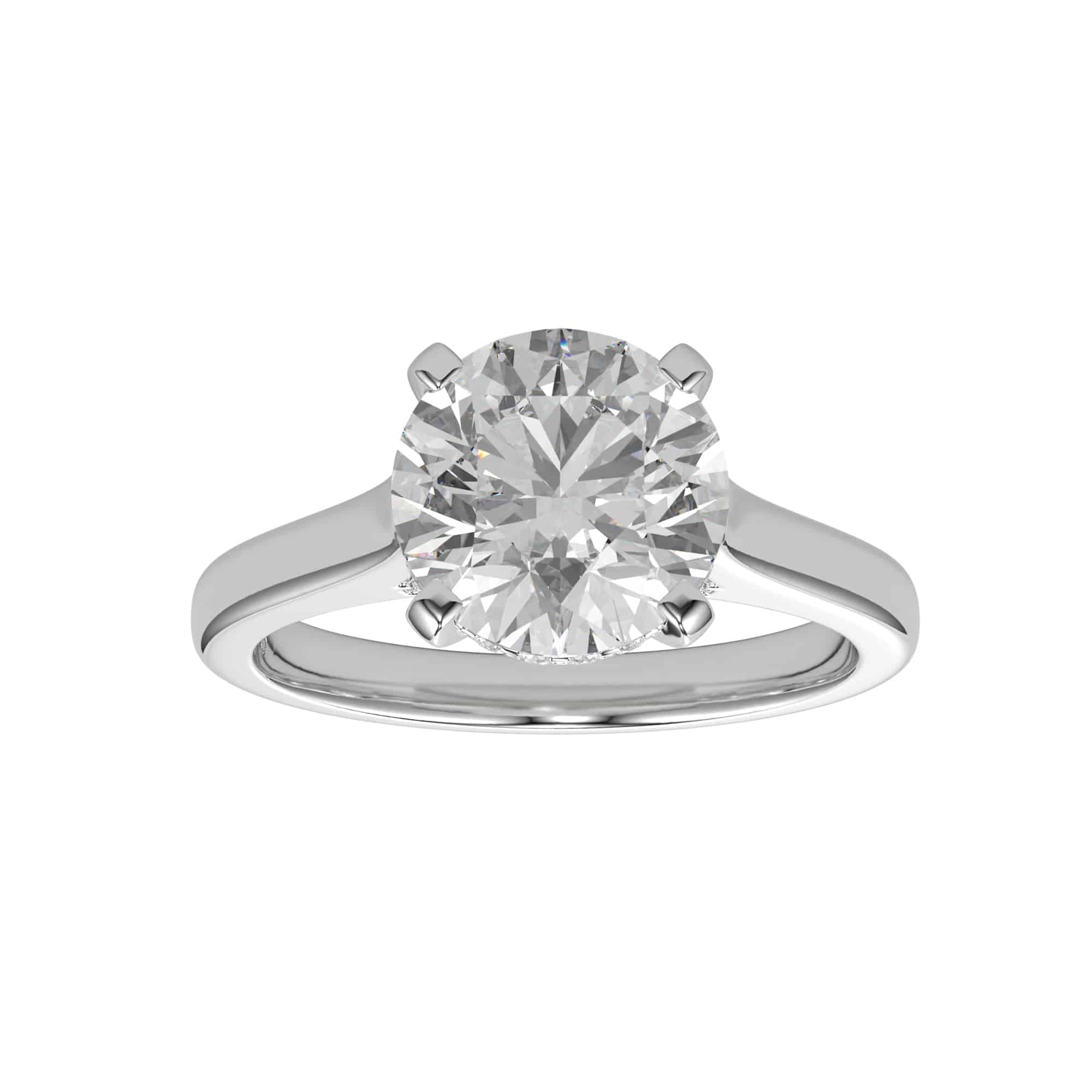 
                    Hidden Halo Engagement Ring - 2.28ct F Colour VS1 Clarity
                  