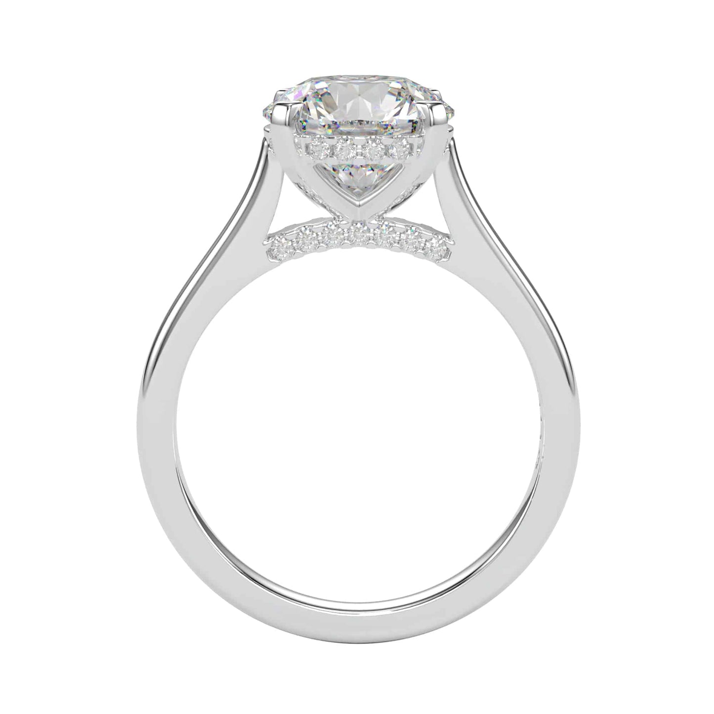 Hidden Halo Engagement Ring - 2.28ct F Colour VS1 Clarity_2