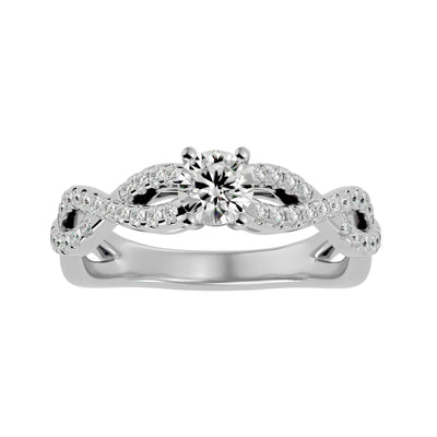 1.25ct Criss-Cross Solitaire Engagement Ring