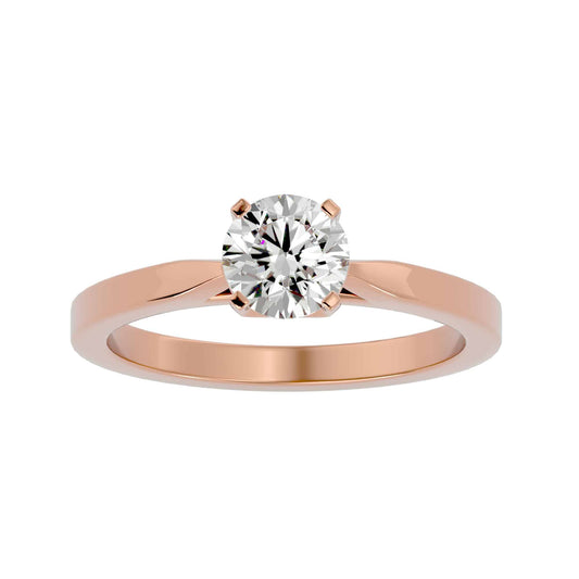 1.00ct lab-grown solitaire engagement ring