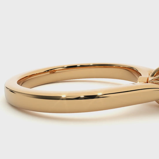 classic floral engagement ring