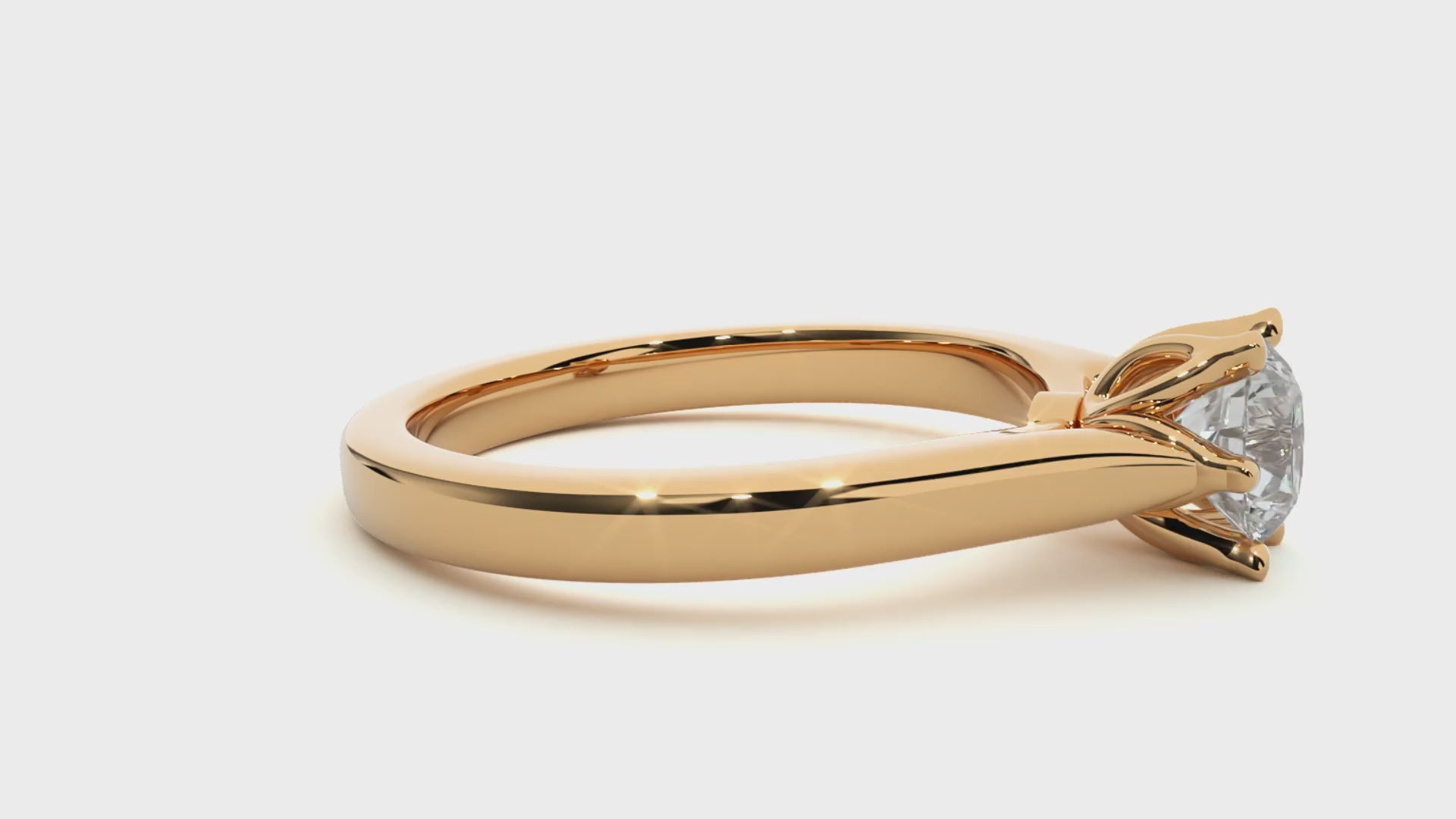 classic floral engagement ring