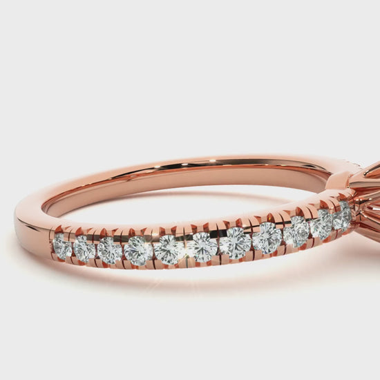 1.30ct round cut engagement ring