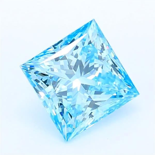 vivid blue lab grown diamond