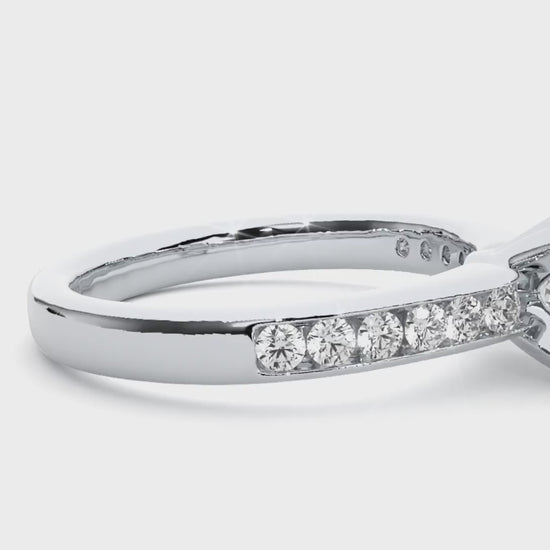 classic channel-set engagement ring