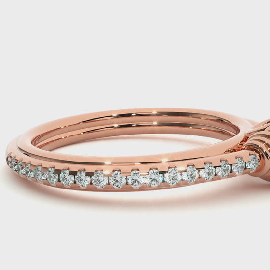 1.30ct infinity solitaire engagement ring