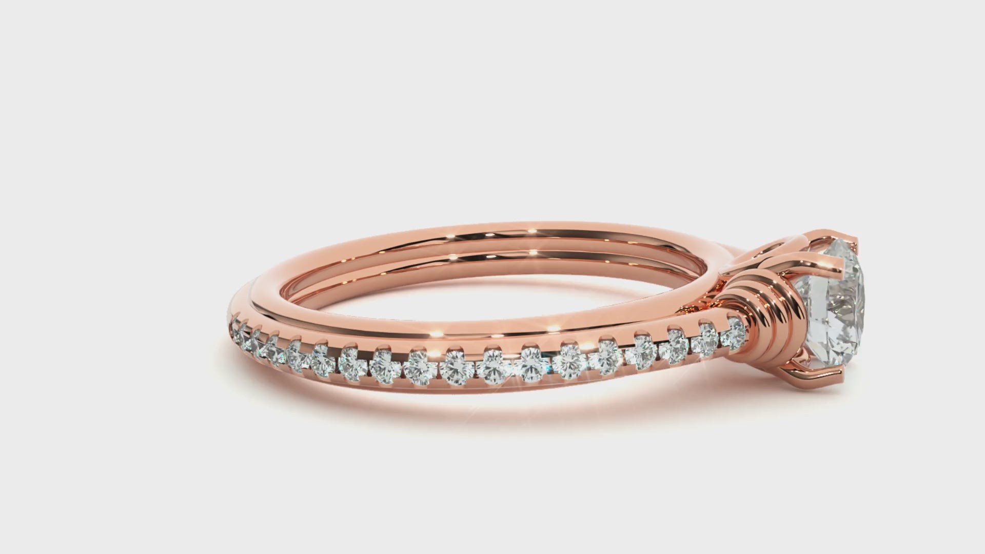 1.30ct infinity solitaire engagement ring