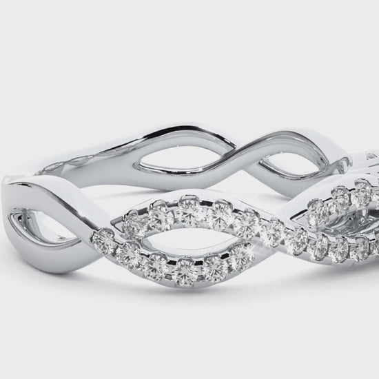 1.25ct criss-cross engagement ring