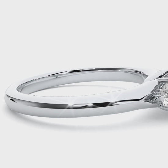 three stone past present future ring