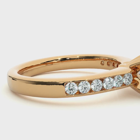 lab grown diamond engagement ring