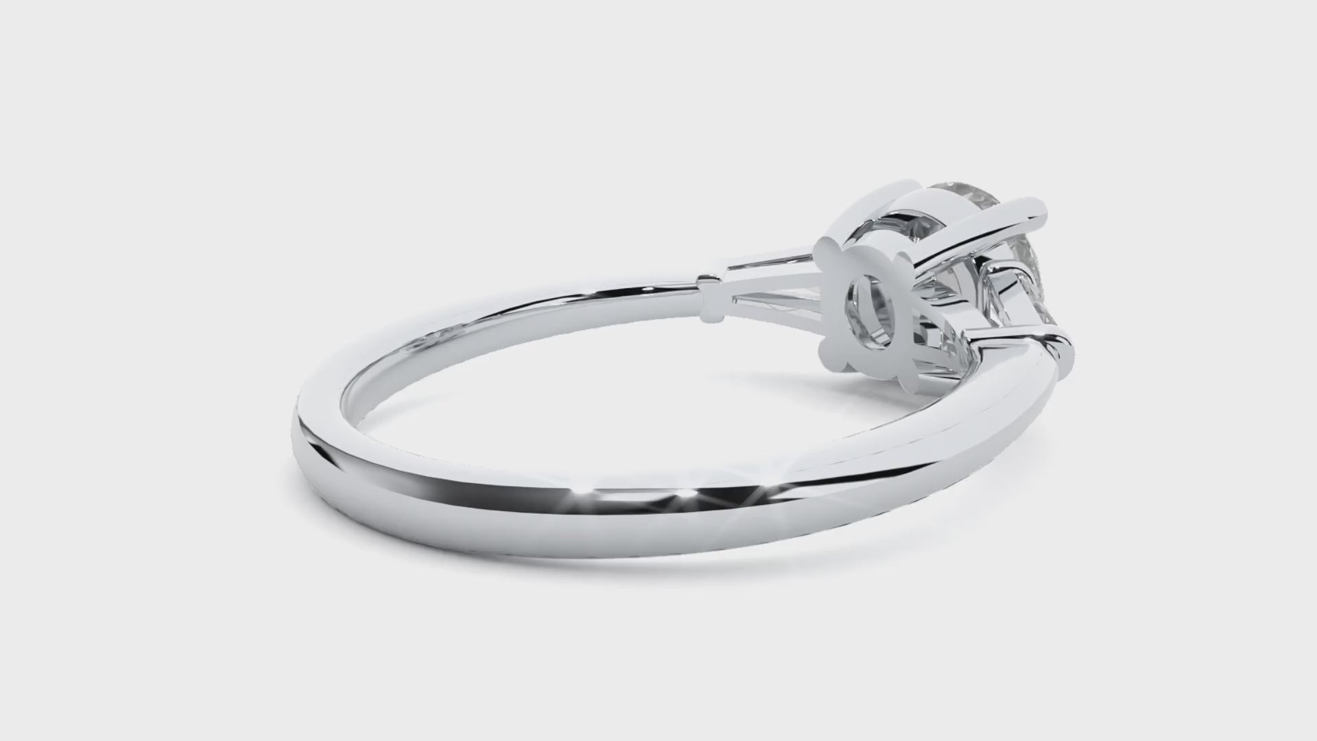 three stone diamond ring