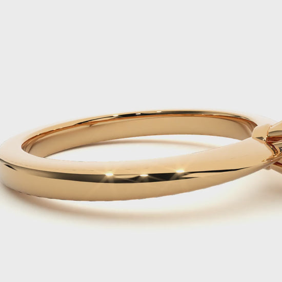 six prong solitaire lab diamond ring