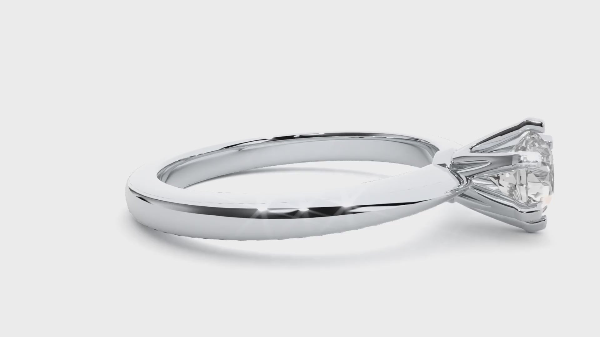 1.00ct six prong engagement ring