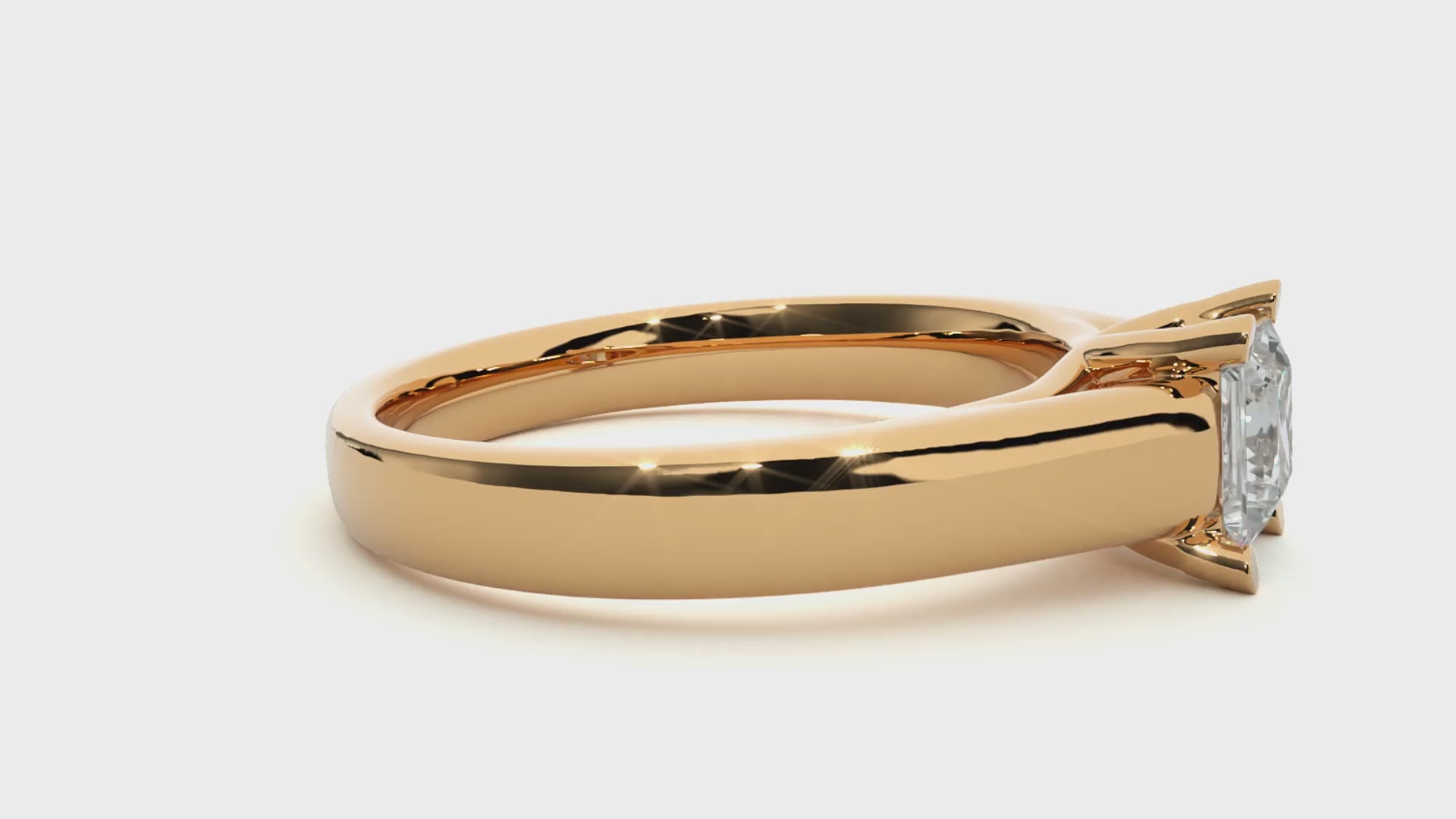 thick band yellow gold