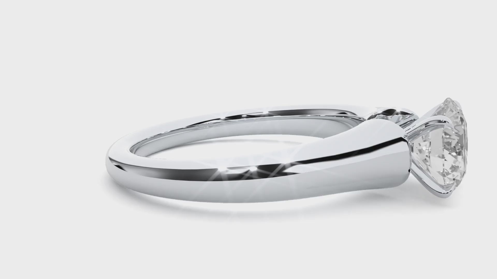 strong band engagement ring