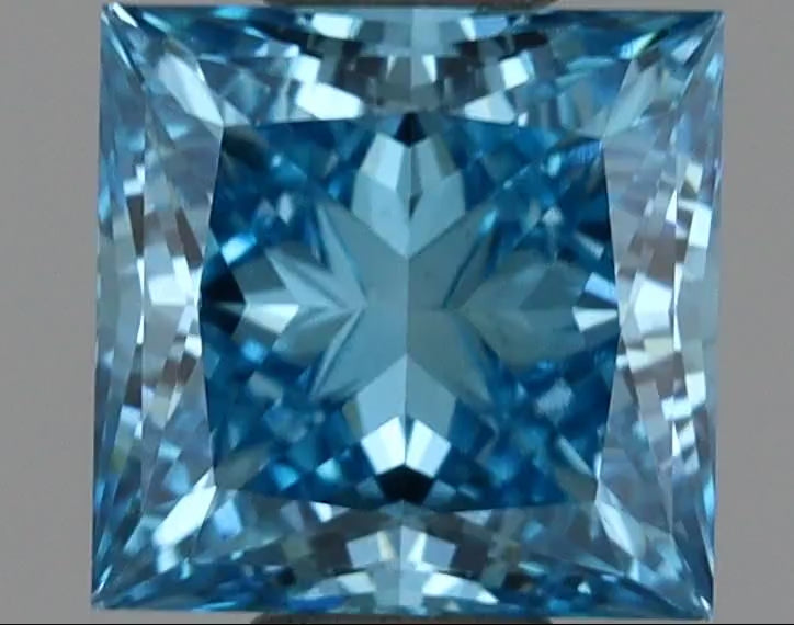 lab created blue diamond