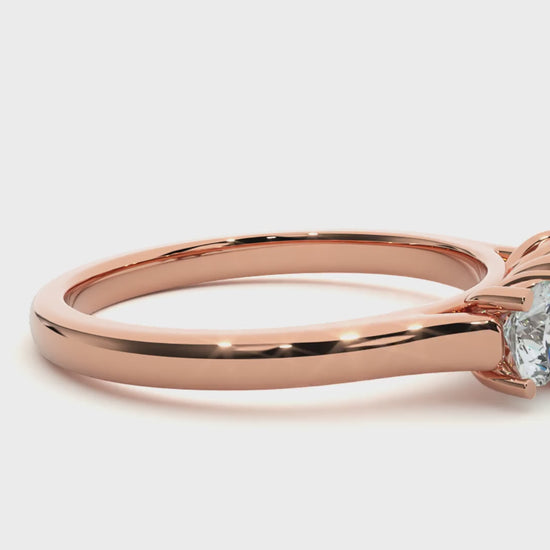 lab grown diamond trilogy ring