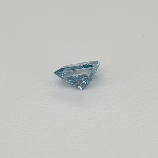 princess cut blue diamond