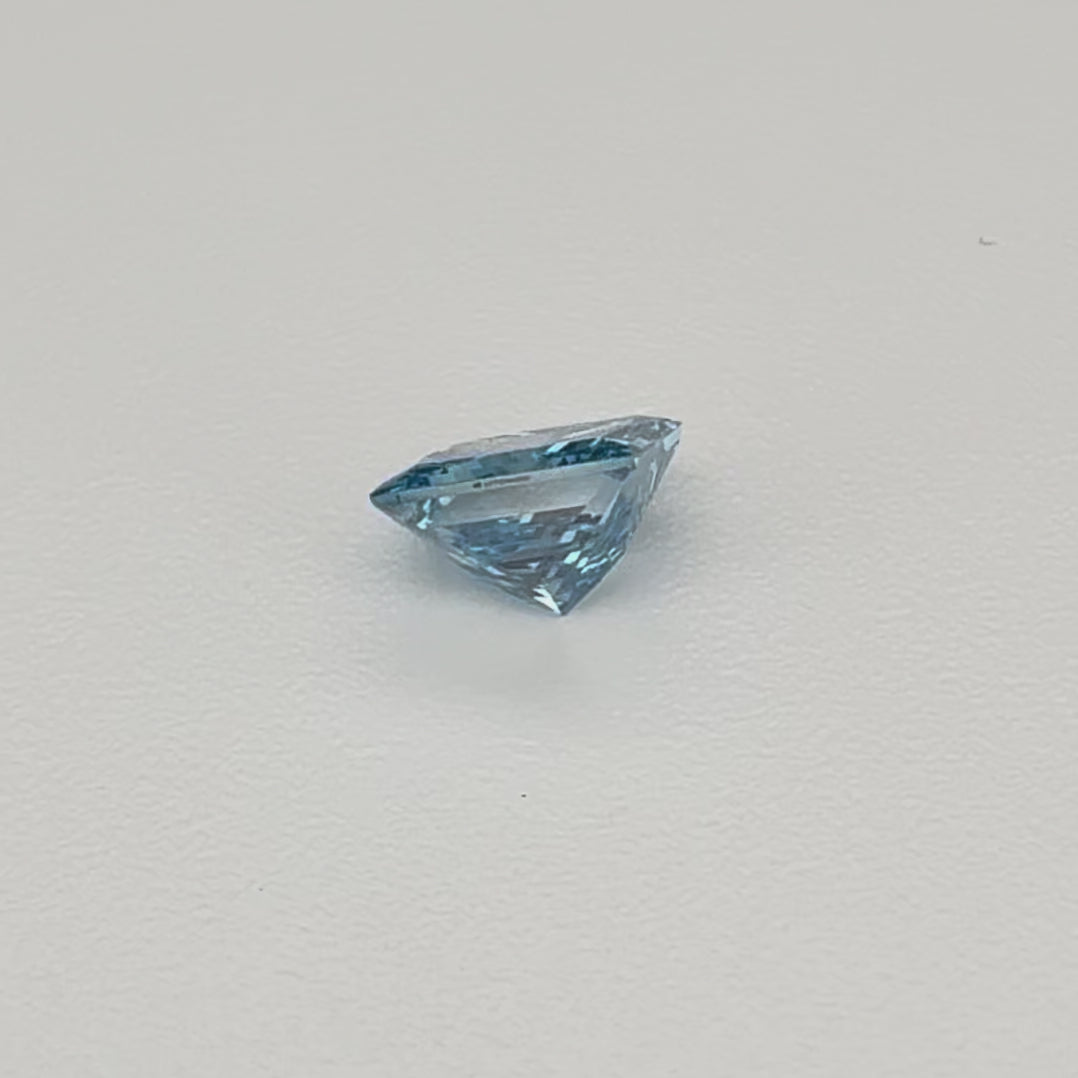 princess cut blue diamond