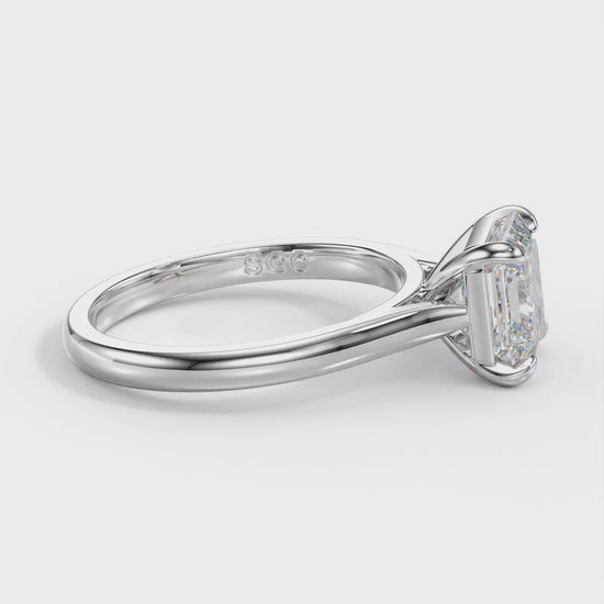 eleve asscher diamond ring