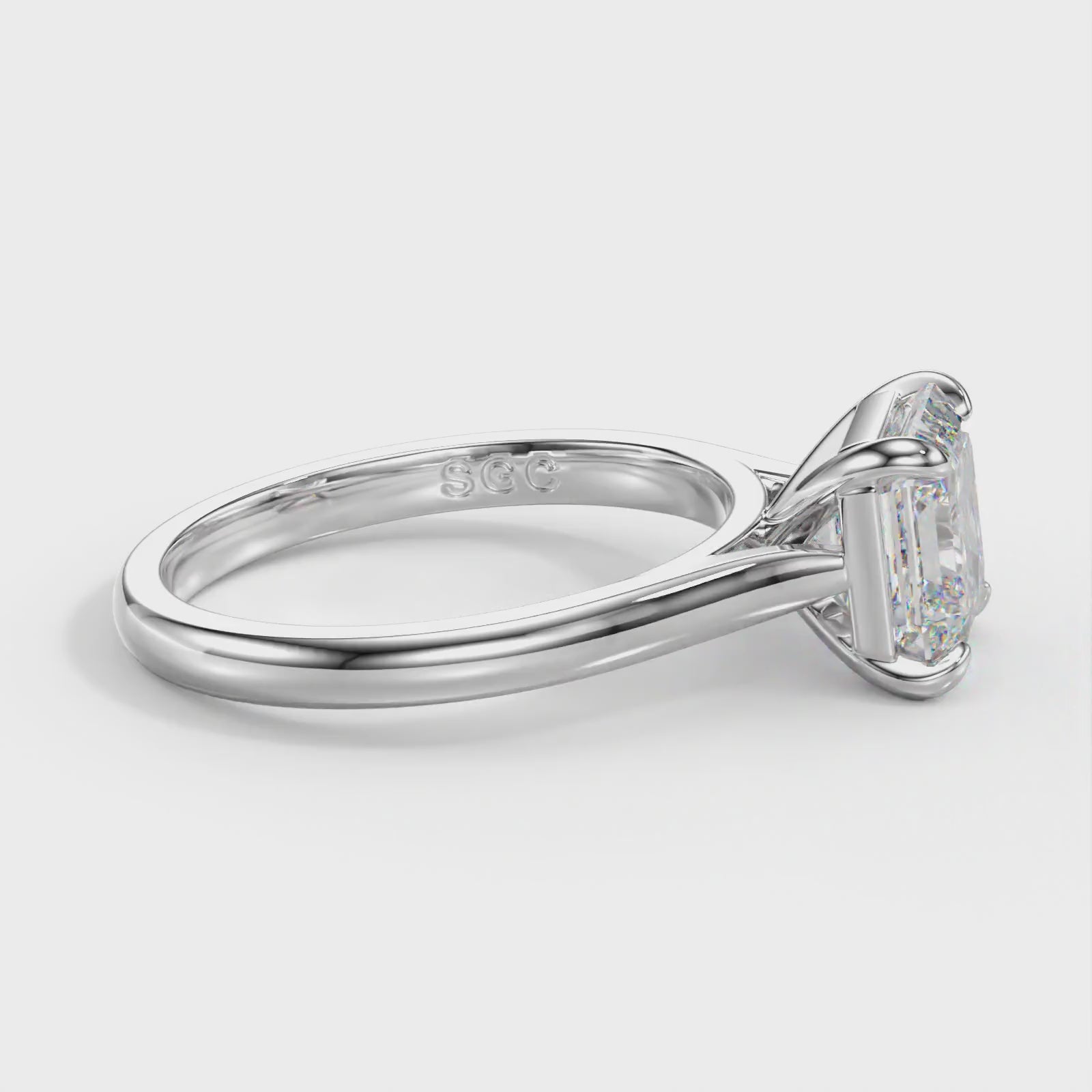 eleve asscher diamond ring