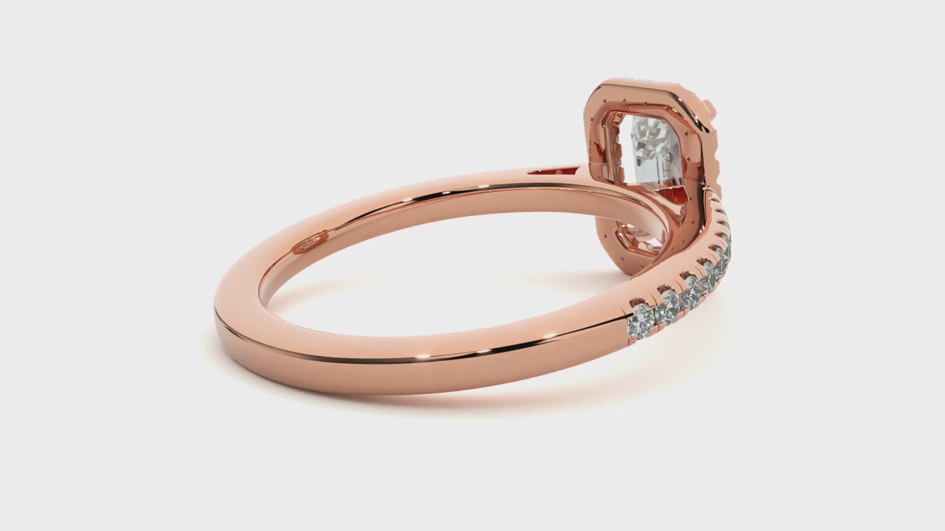 lab grown emerald engagement ring