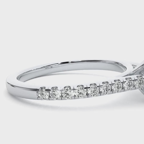 simple lab diamond engagement ring