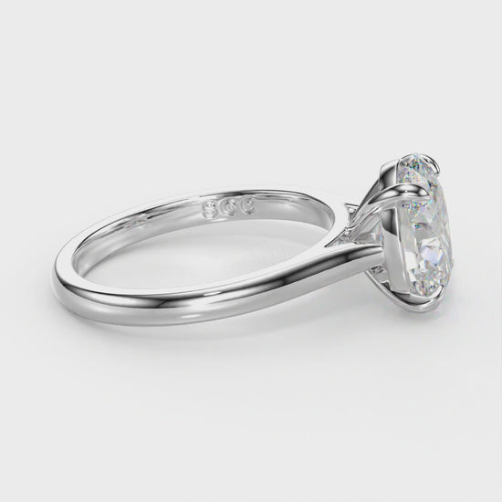 cathedral solitaire oval