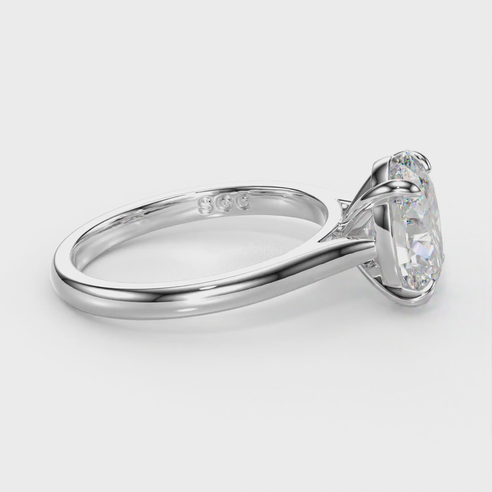 cathedral solitaire oval