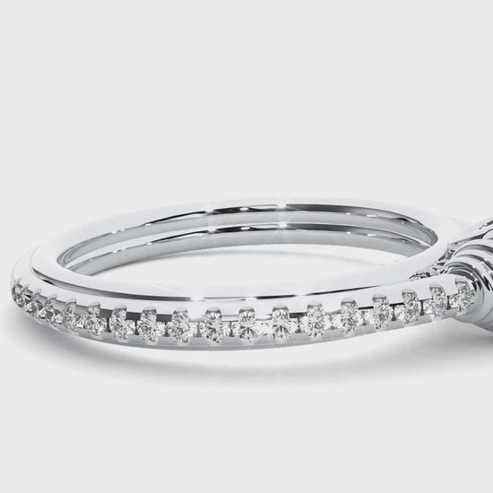 solitaire infinity engagement ring