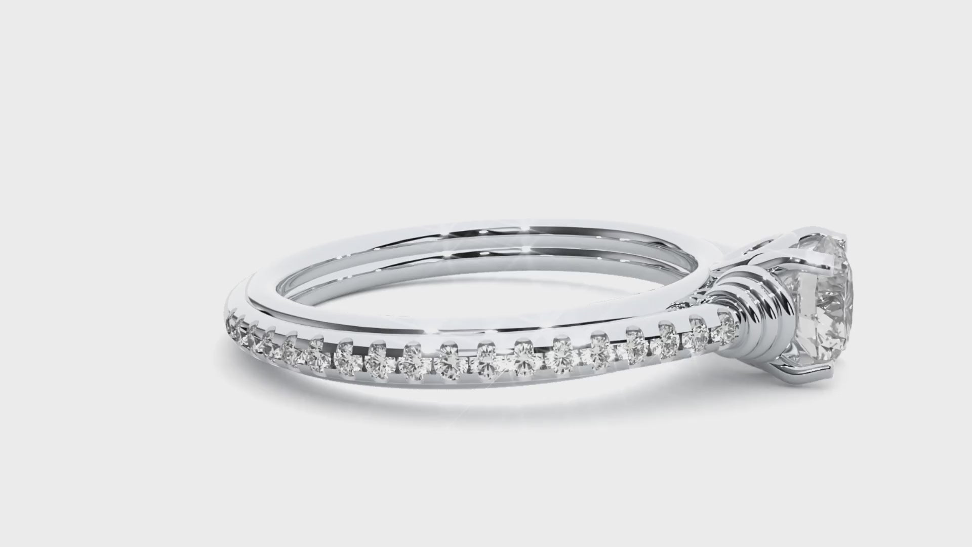 solitaire infinity engagement ring