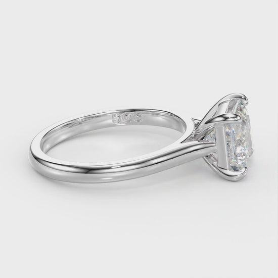 delicate princess engagement ring
