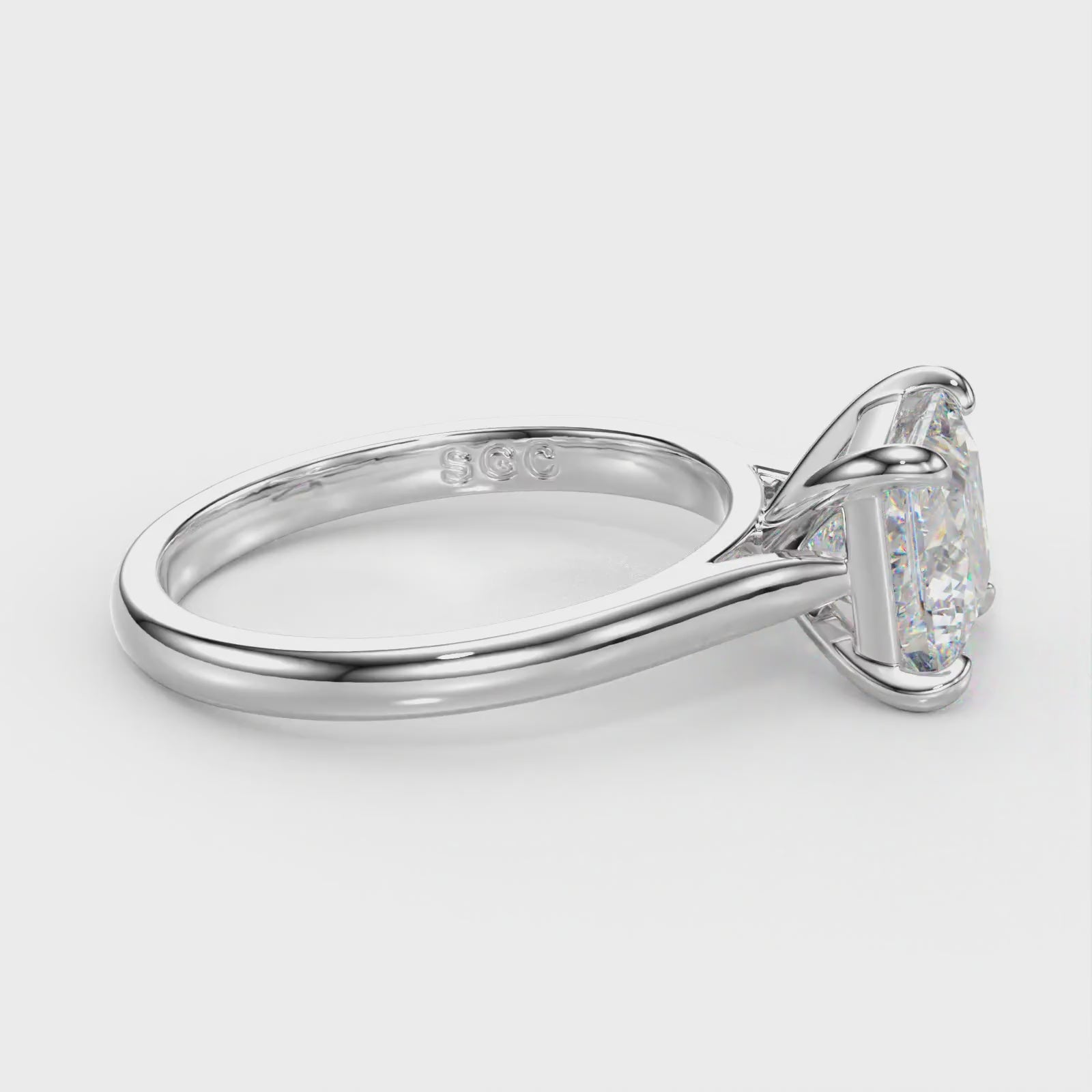 delicate princess engagement ring