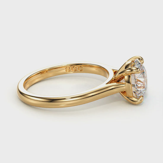 classic round diamond solitaire