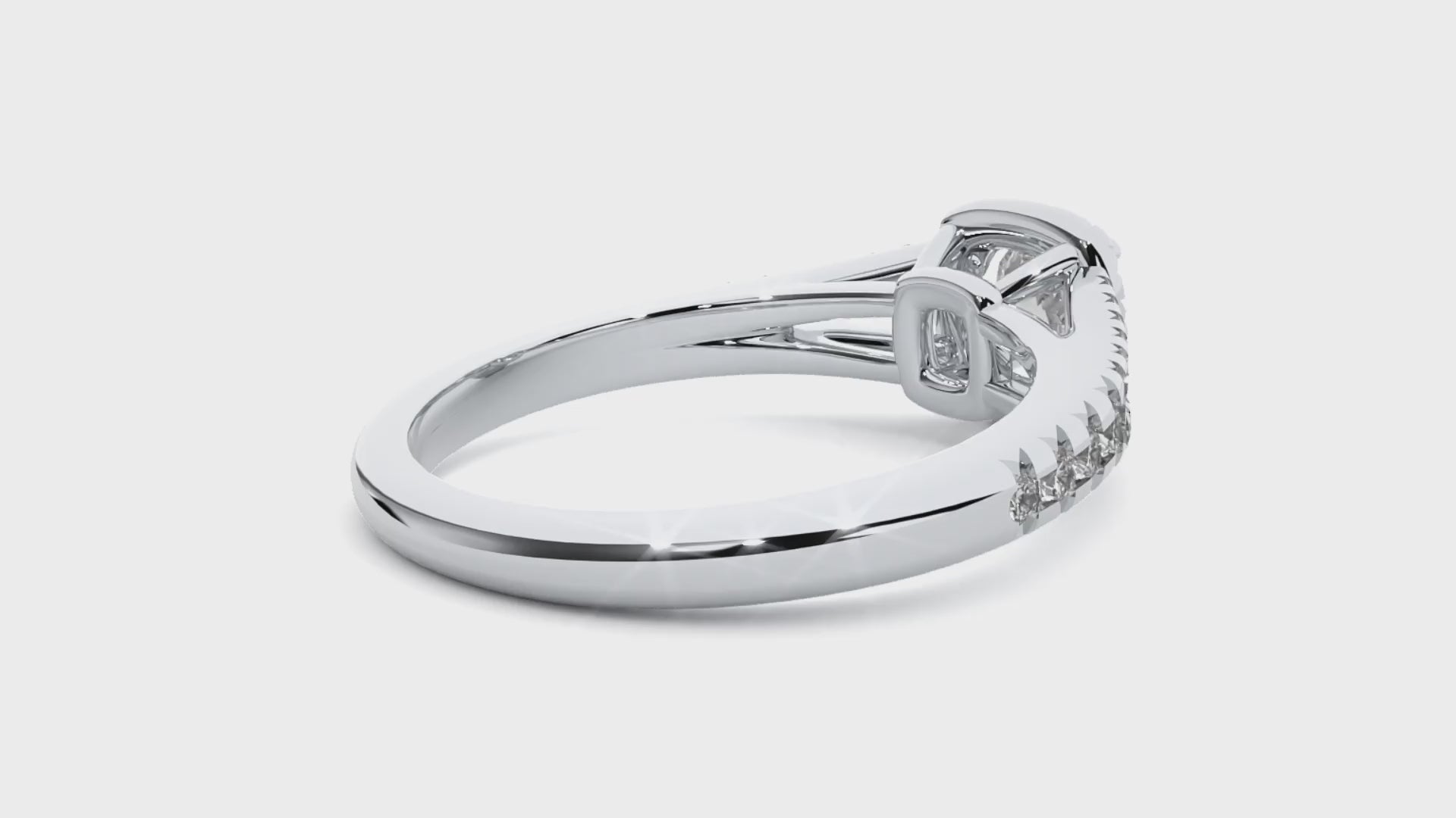 split shank halo engagement ring
