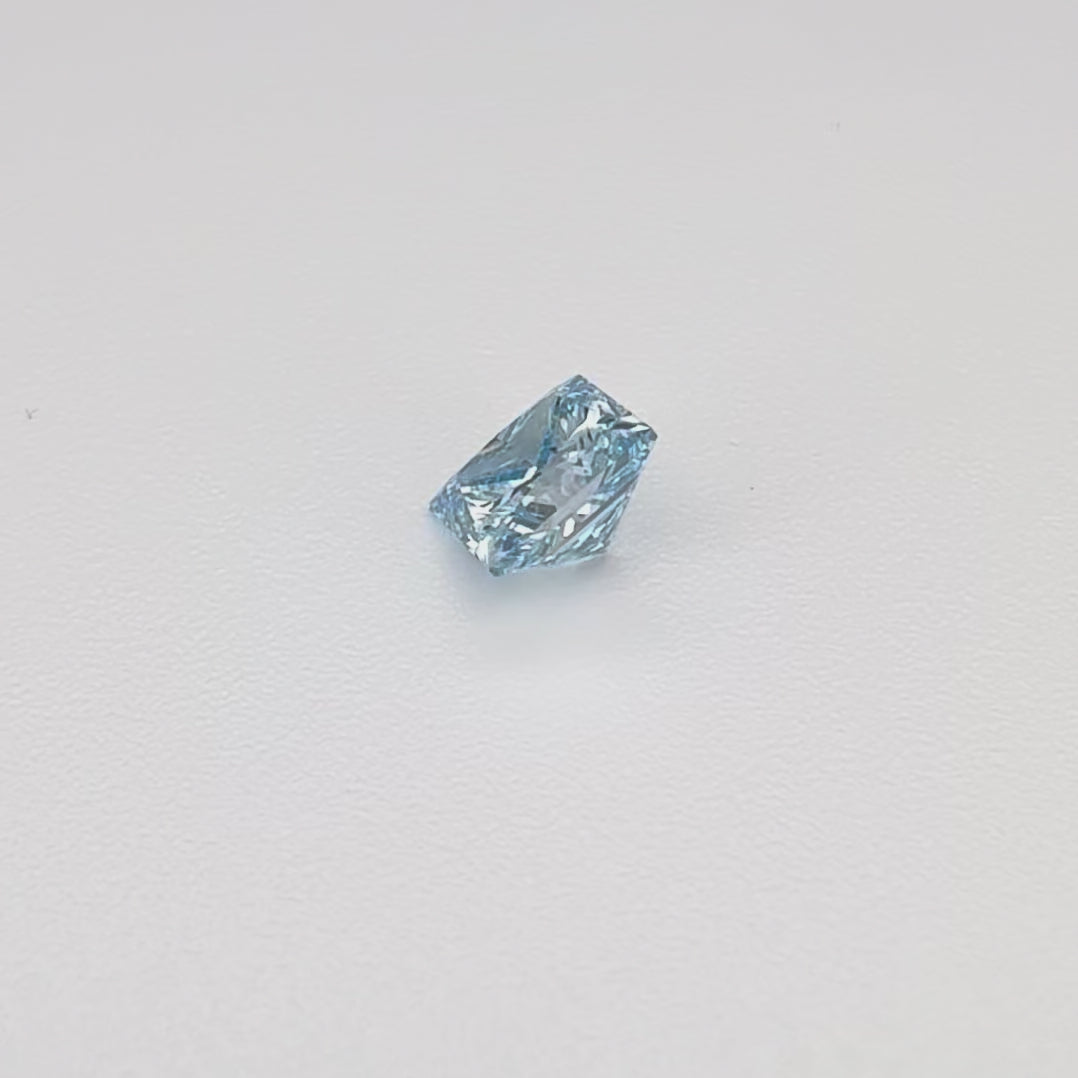 lab created blue diamond