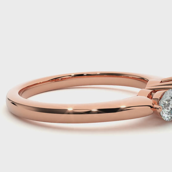 1.40ct trilogy lab diamond ring