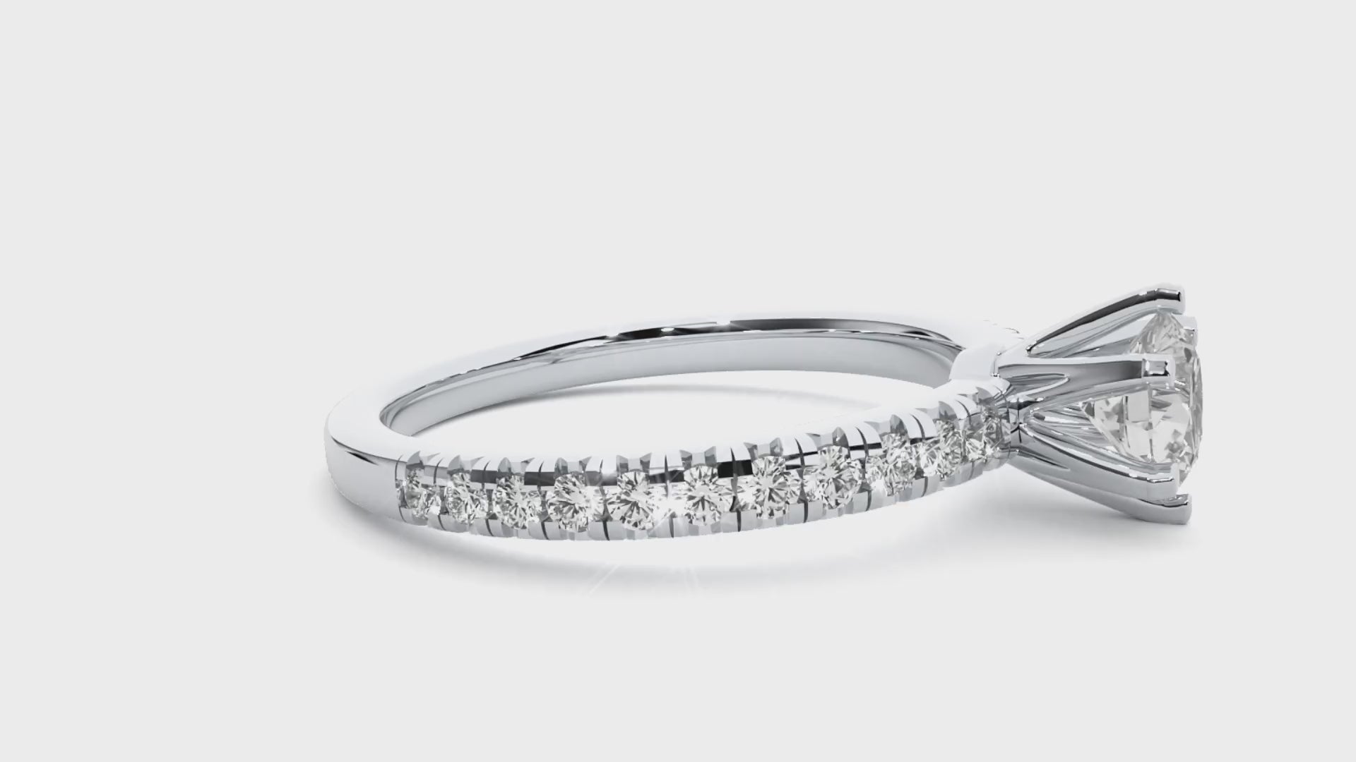 round solitaire diamond ring