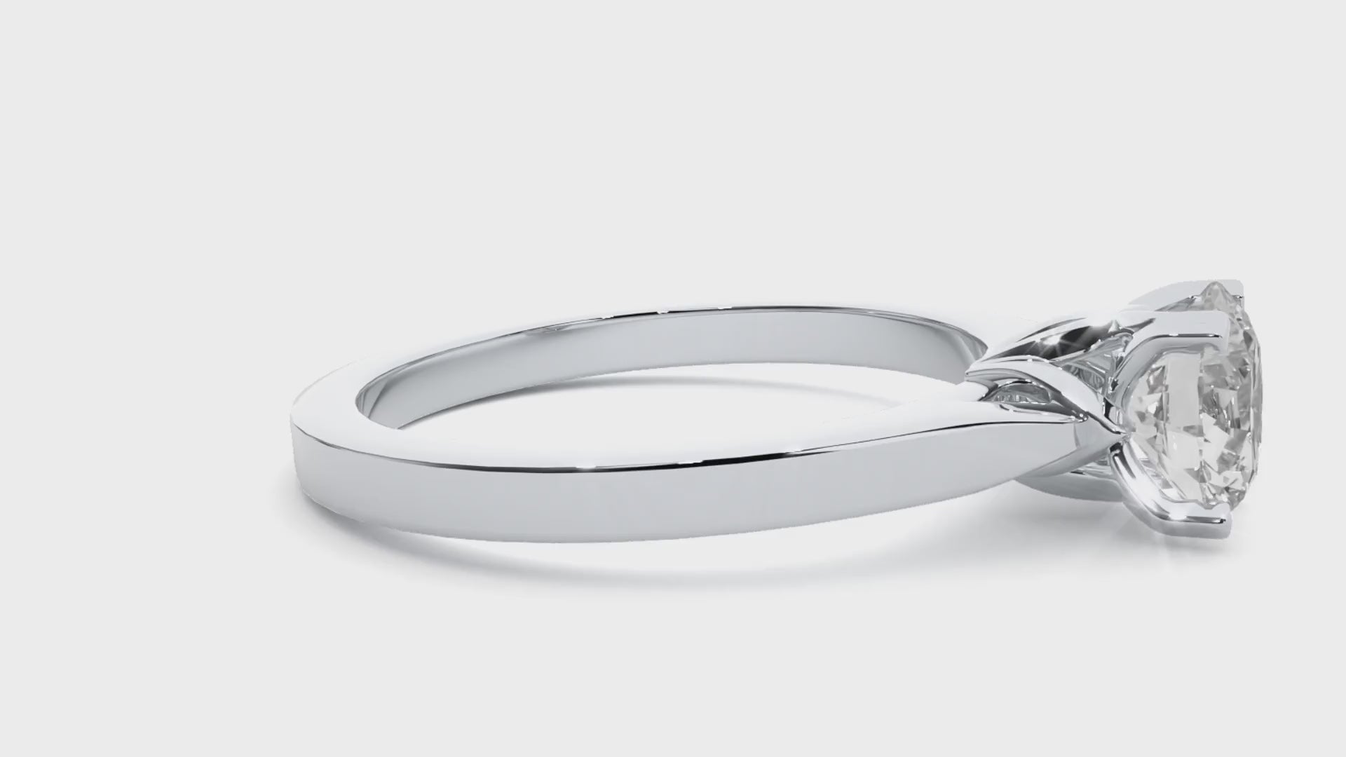 simple lab diamond ring