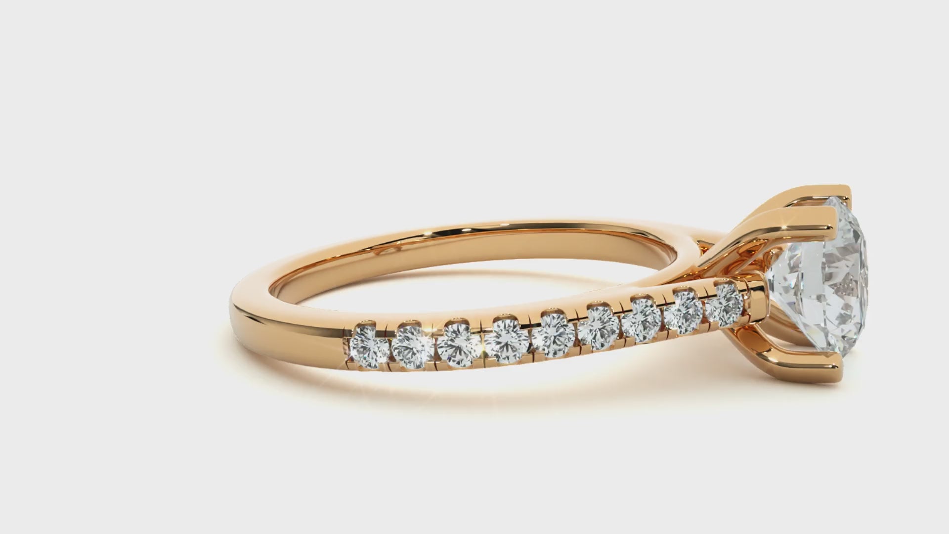 minimalist solitaire diamond ring