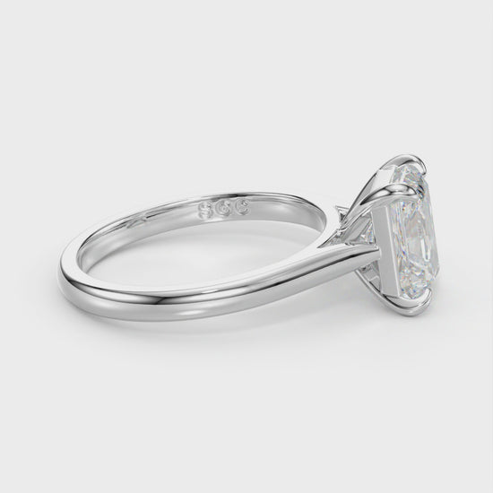 lab grown radiant diamond ring