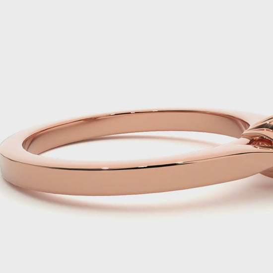 1.00ct lab-grown solitaire engagement ring