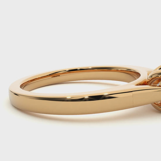 tapered shank engagement ring