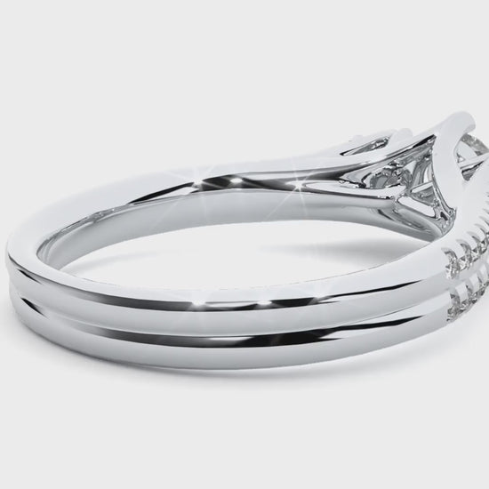 double band engagement ring