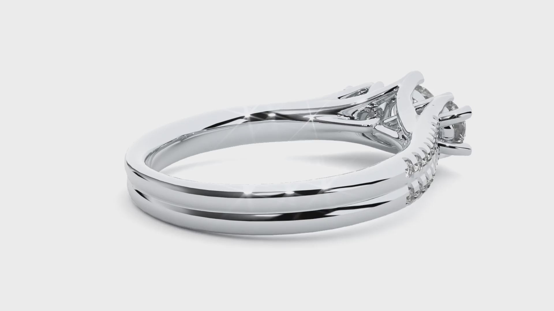 double band engagement ring