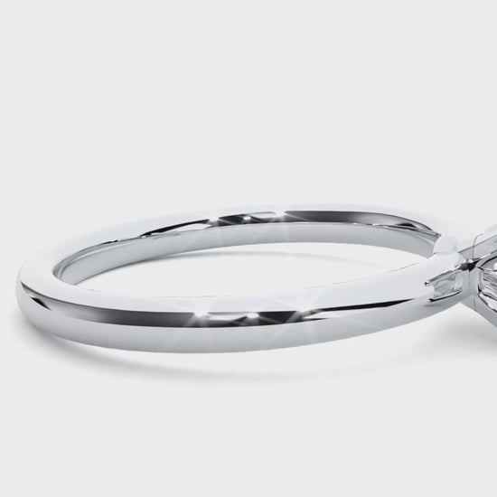 princess cut lab diamond engagement ring